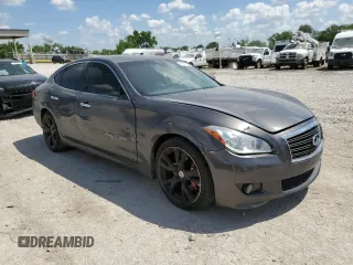 2012 Infiniti M with VIN JN1BY1AP8CM335333, listed as a Copart auction lot 56885145 with 190,552 mi miles and Salvage title. Bid and sale history available at DreamBid. Image 4.