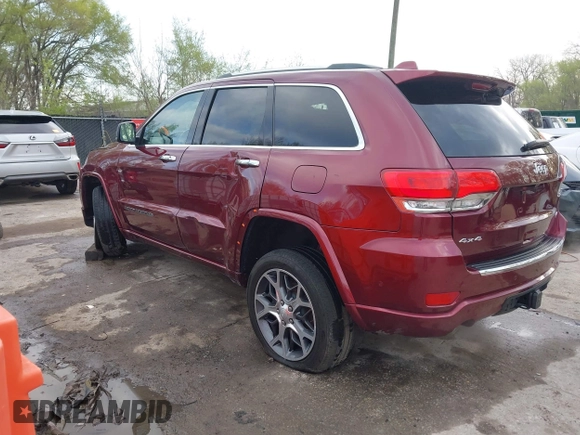 2019 Jeep Grand Cherokee High Altitude z VIN 1C4RJFCT3KC621988, wystawiony jako IAAI lot #41984172 z przebiegiem 40 990 mil mil oraz . Historia ofert i sprzedaży dostępna na DreamBid. Obrazek 3.