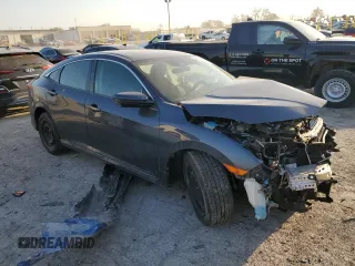 2019 Honda Civic LX with VIN 2HGFC2F67KH518390, listed as a Copart auction lot 48434325 with Not Provided miles and Salvage Title. Bid and sale history available at DreamBid. Image 4.