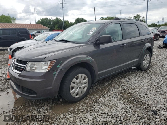 2017 Dodge Journey SE z VIN 3C4PDCAB1HT709104, wystawiony jako Copart lot #57132935 z przebiegiem 89 024 mil mil oraz Szkoda całkowita • Salvage title. Historia ofert i sprzedaży dostępna na DreamBid. Obrazek 1.