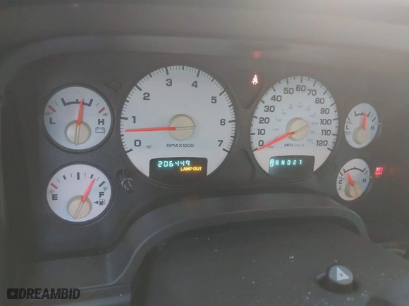 2003 Dodge Ram 1500 ST with VIN 1D7HA18D33S319968, listed as a IAAI auction lot 41770172 with 206,449 mi miles. Bid and sale history available at carsss.com. Image 7.
