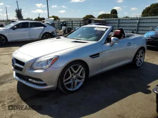 2015 Mercedes-Benz SLK-Class SLK 250 with VIN WDDPK4HA9FF103541, listed as a Copart auction lot 44326815 with 34,522 mi miles and Non Repairable. Bid and sale history available at carsss.com. Image 1.