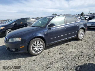 2008 Audi A4 2.0T with VIN WAUDF78E58A163075, listed as a Copart auction lot 47705315 with 114,639 mi miles and Clean Title. Bid and sale history available at carsss.com. Image 1.