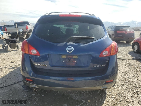 2009 Nissan Murano SL with VIN JN8AZ18W99W109046, listed as a Copart auction lot 50466205 with 118,655 mi miles and Salvage Title. Bid and sale history available at carsss.com. Image 6.