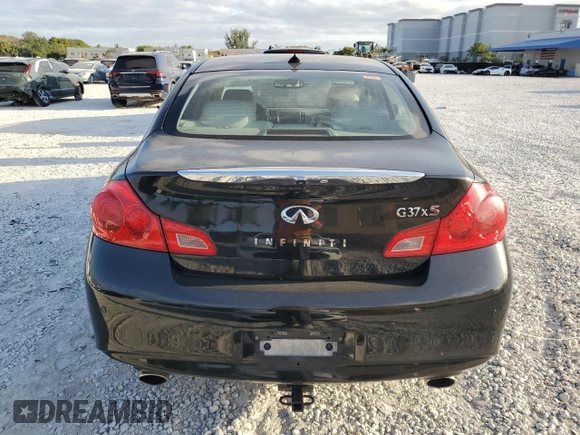 2011 Infiniti G37 x Sport Appearance Edition with VIN JN1CV6AR9BM412947, listed as a Copart auction lot 54158255 with 125,480 mi miles and Salvage Title. Bid and sale history available at DreamBid. Image 6.