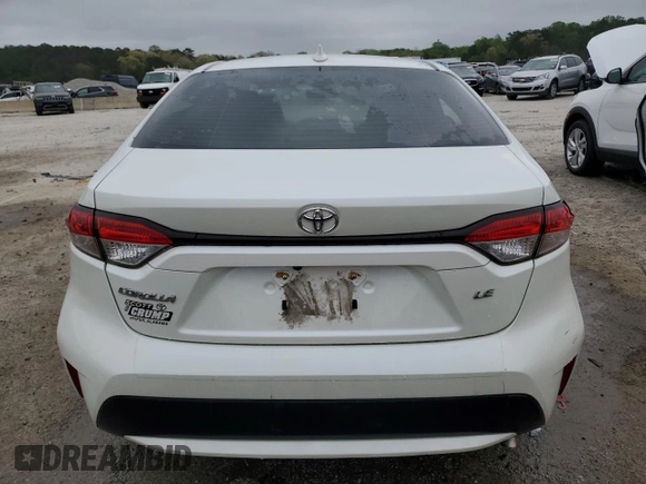 2020 Toyota Corolla LE with VIN JTDEPRAE2LJ074776, listed as a Copart auction lot 51299875 with 68,041 mi miles and Clean Title. Bid and sale history available at carsss.com. Image 6.