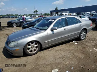 2003 Mercedes-Benz S 430 with VIN WDBNG83J33A376256, listed as a Copart auction lot 63281235 with 112,512 mi miles and Clean title. Bid and sale history available at DreamBid. Image 1.