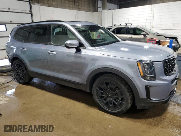 2022 Kia Telluride SX with VIN 5XYP5DHC1NG198157, listed as a Copart auction lot 62255655 with 71,508 mi miles and Salvage title. Bid and sale history available at DreamBid. Image 4.