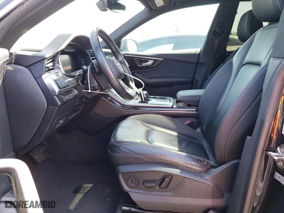 2019 Audi Q8 Premium with VIN WA1AVAF13KD011091, listed as a Copart auction lot 42873545 with 13,868 mi miles and Salvage Title. Bid and sale history available at carsss.com. Image 7.