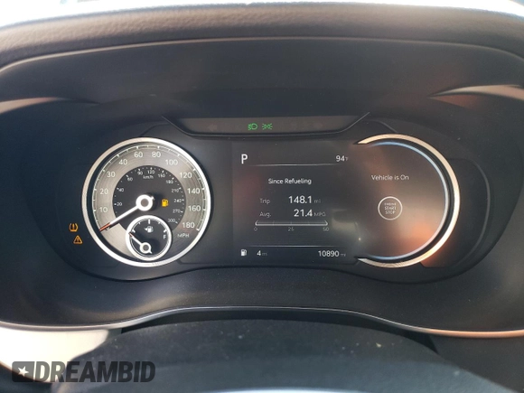 2023 Genesis G70 3.3T with VIN KMTG54TE2PU123852, listed as a Copart auction lot 77562964 with 10,890 mi miles and Salvage Title. Bid and sale history available at carsss.com. Image 9.