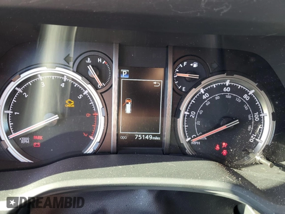 2022 Toyota 4Runner TRD Pro with VIN JTELU5JR2N6059918, listed as a Copart auction lot 47990485 with 75,149 mi miles and Salvage title. Bid and sale history available at DreamBid. Image 9.
