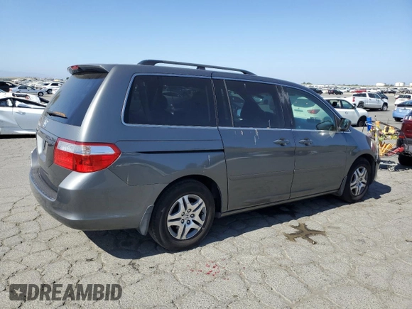 2007 Honda Odyssey EX-L z VIN 5FNRL38677B424117, wystawiony jako Copart lot #58814235 z przebiegiem 188 908 mil mil oraz Szkoda całkowita • Salvage title. Historia ofert i sprzedaży dostępna na DreamBid. Obrazek 3.