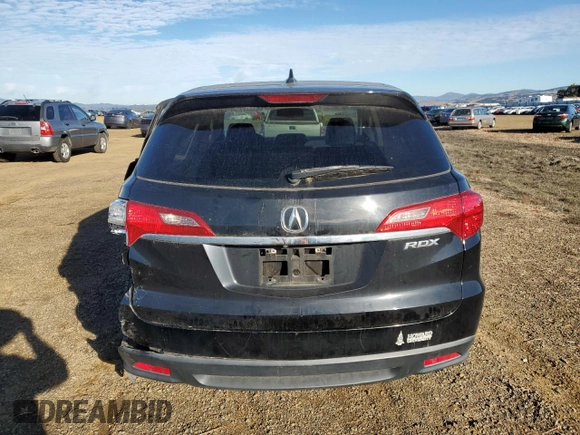 2015 Acura RDX Tech Pkg with VIN 5J8TB3H50FL007449, listed as a Copart auction lot 83007394 with 73,599 mi miles and Salvage Title. Bid and sale history available at carsss.com. Image 6.