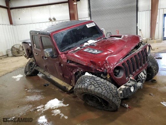 2022 Jeep Gladiator Rubicon with VIN 1C6JJTBM0NL123183, listed as a Copart auction lot 45107085 with 45,926 mi miles and Non Repairable. Bid and sale history available at carsss.com. Image 4.