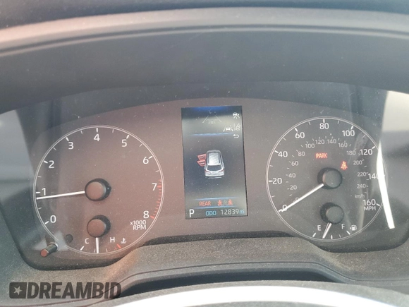 2023 Toyota Corolla Cross L with VIN 7MUAAAAG7PV044822, listed as a Copart auction lot 57744765 with 12,839 mi miles and Salvage title. Bid and sale history available at DreamBid. Image 9.