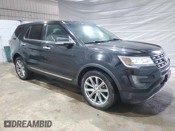 2016 Ford Explorer Limited with VIN 1FM5K8F88GGA27701, listed as a Copart auction lot 48557645 with 135,270 mi miles and Salvage Title. Bid and sale history available at DreamBid. Image 4.