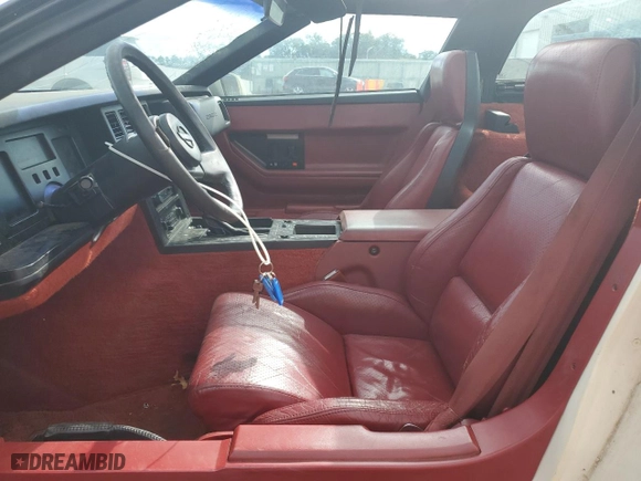 1985 Chevrolet Corvette with VIN 1G1YY0787F5127615, listed as a Copart auction lot 74556024 with 77,860 mi miles and Non Repairable. Bid and sale history available at carsss.com. Image 7.