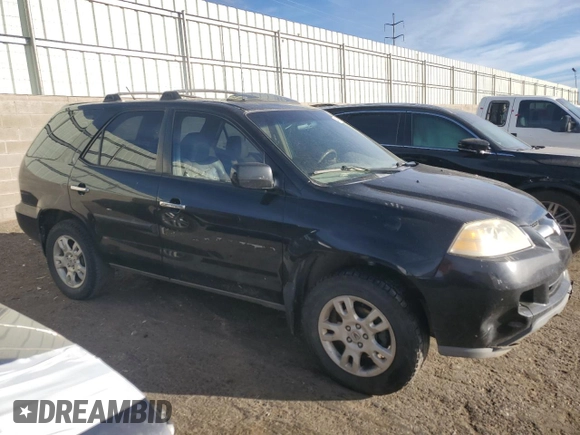 2004 Acura MDX Touring Pkg with VIN 2HNYD18654H514301, listed as a Copart auction lot 48808425 with 202,422 mi miles and Salvage Title. Bid and sale history available at carsss.com. Image 4.