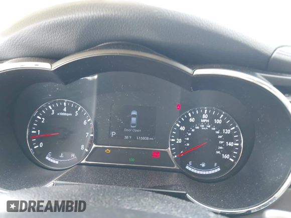 2012 Kia Optima SX with VIN 5XXGR4A66CG005804, listed as a IAAI auction lot 41499342 with 115,808 mi miles and . Bid and sale history available at carsss.com. Image 7.