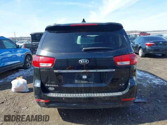2017 Kia Sedona LX with VIN KNDMB5C17H6242614, listed as a IAAI auction lot 41572420 with 115,707 mi miles and . Bid and sale history available at carsss.com. Image 17.