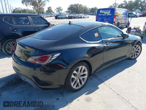 2013 Hyundai Genesis Coupe R-Spec with VIN KMHHT6KD2DU094891, listed as a IAAI auction lot 41273888 with 185,197 mi miles and . Bid and sale history available at DreamBid. Image 4.