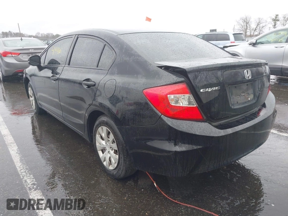 2012 Honda Civic LX with VIN 2HGFB2F5XCH605230, listed as a IAAI auction lot 41999663 with 221,815 mi miles and . Bid and sale history available at DreamBid. Image 3.