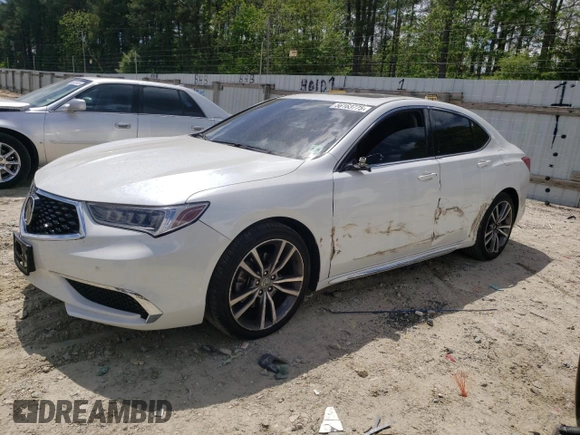 2020 Acura TLX Technology with VIN 19UUB2F43LA004089, listed as a Copart auction lot 56163775 with 56,653 mi miles and Salvage title. Bid and sale history available at DreamBid. Image 1.