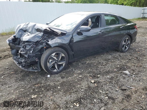2023 Hyundai Elantra SEL with VIN KMHLS4AG6PU528375, listed as a Copart auction lot 58851354 with Not Provided miles and Salvage Title. Bid and sale history available at DreamBid. Image 1.