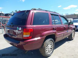 2003 Jeep Grand Cherokee Limited with VIN 1J4GW58S23C577383, listed as a IAAI auction lot 41957536 with 187,755 mi miles. Bid and sale history available at carsss.com. Image 4.