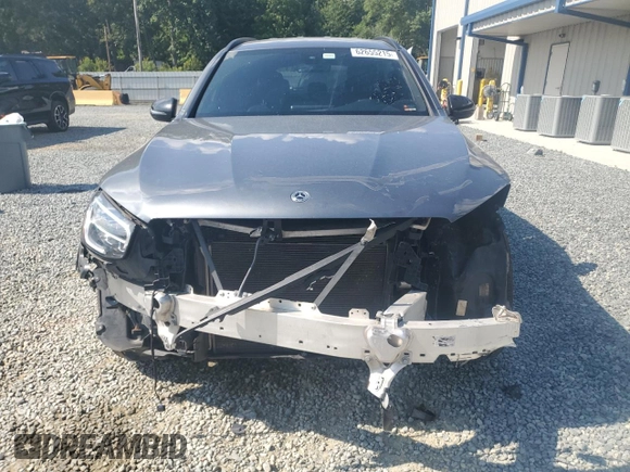2021 Mercedes-Benz GLC 300 with VIN W1N0G8DBXMF874826, listed as a Copart auction lot 62655215 with 66,454 mi miles and Salvage title. Bid and sale history available at DreamBid. Image 5.