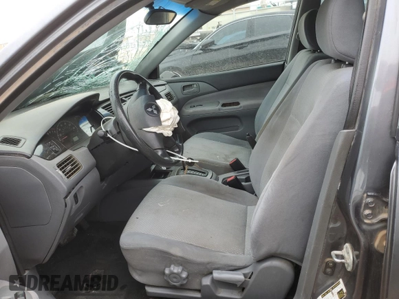 2006 Mitsubishi Lancer ES z VIN JA3AJ26EX6U067642, wystawiony jako Copart lot #51628485 z przebiegiem 163 060 mil mil oraz Szkoda całkowita • Salvage title. Historia ofert i sprzedaży dostępna na DreamBid. Obrazek 7.