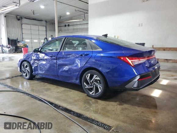 2024 Hyundai Elantra SEL with VIN KMHLS4DG1RU780582, listed as a Copart auction lot 53147805 with 4,282 mi miles and Salvage Title. Bid and sale history available at DreamBid. Image 2.