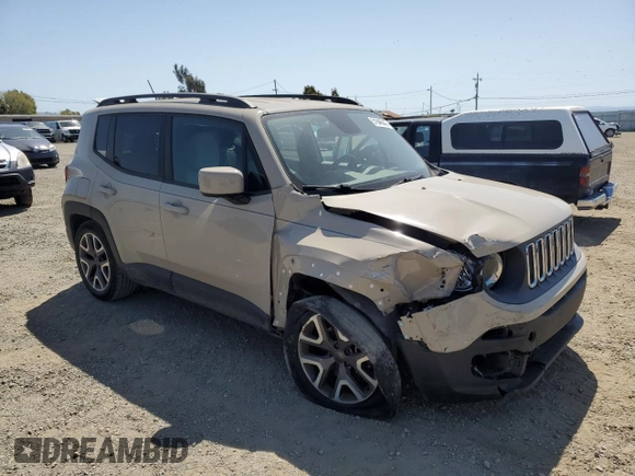 2015 Jeep Renegade Latitude with VIN ZACCJABT3FPB97255, listed as a Copart auction lot 51946045 with 49,645 mi miles and Salvage Title. Bid and sale history available at carsss.com. Image 4.