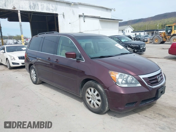 2008 Honda Odyssey EX-L with VIN 5FNRL38748B402957, listed as a IAAI auction lot 42092761 with 142,927 mi miles. Bid and sale history available at carsss.com. Image 1.