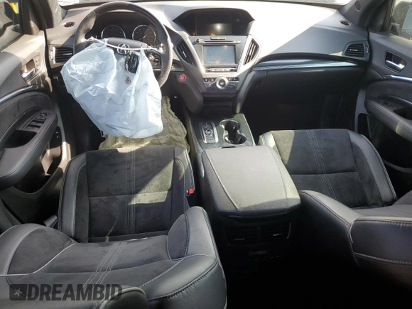 2019 Acura MDX Technology with VIN 5J8YD4H05KL011873, listed as a Copart auction lot 60115525 with 47,025 mi miles and Salvage title. Bid and sale history available at DreamBid. Image 8.