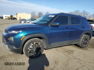 2021 Chevrolet TrailBlazer LT with VIN KL79MRSL1MB013113, listed as a Copart auction lot 43920265 with 53,063 mi miles and Salvage Title. Bid and sale history available at carsss.com. Image 1.