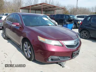 2013 Acura TL Tech with VIN 19UUA8F51DA013826, listed as a IAAI auction lot 41592056 with 1 mi miles. Bid and sale history available at carsss.com. Image 1.