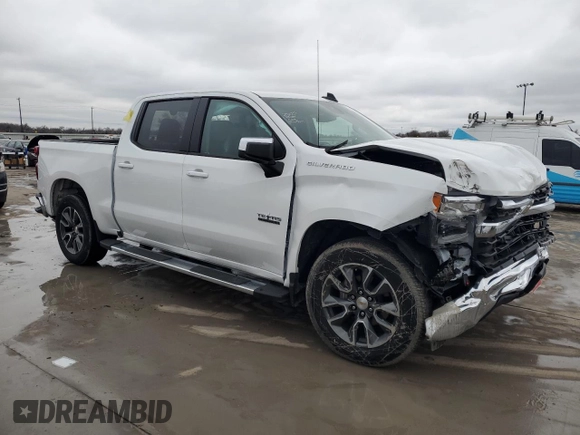 2025 Chevrolet Silverado 1500 LT with VIN 2GCPACED3S1108659, listed as a Copart auction lot 44989045 with 749 mi miles and Salvage Title. Bid and sale history available at DreamBid. Image 4.