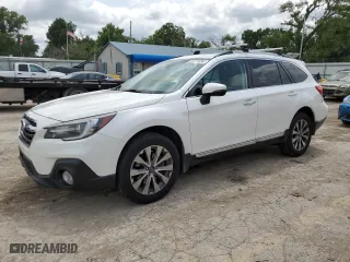 2018 Subaru Outback Touring with VIN 4S4BSATC0J3317674, listed as a Copart auction lot 57211034 with 98,632 mi miles and Salvage Title. Bid and sale history available at carsss.com. Image 1.