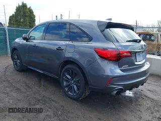 2020 Acura MDX w/Technology/A-Spec Pkg with VIN 5J8YD4H07LL034136, listed as a IAAI auction lot 41933687 with 34,520 mi miles. Bid and sale history available at carsss.com. Image 3.