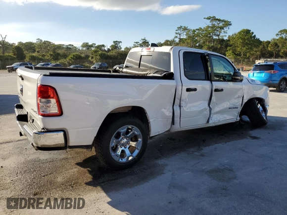 2023 Ram 1500 Big Horn with VIN 1C6SRFBT2PN611306, listed as a Copart auction lot 81068654 with 37,959 mi miles and Salvage Title. Bid and sale history available at carsss.com. Image 3.