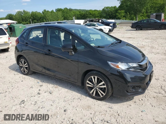 2019 Honda Fit EX with VIN 3HGGK5H80KM740455, listed as a Copart auction lot 61333505 with 27,504 mi miles and Salvage title. Bid and sale history available at DreamBid. Image 4.