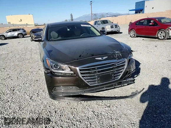 2017 Genesis G80 3.8L with VIN KMHGN4JEXHU168827, listed as a Copart auction lot 80315794 with 46,607 mi miles and Salvage Title. Bid and sale history available at DreamBid. Image 10.