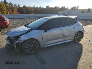 2020 Toyota Corolla Hatchback XSE with VIN JTNC4RBE8L3100859, listed as a Copart auction lot 76250864 with 56,467 mi miles and Salvage Title. Bid and sale history available at carsss.com. Image 1.
