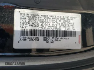 1997 Toyota Celica GT with VIN JT5FG02TXV0044202, listed as a Copart auction lot 52166575 with 167,292 mi miles and Salvage Title. Bid and sale history available at carsss.com. Image 12.