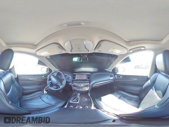 2015 Infiniti QX60 with VIN 5N1AL0MM7FC537881, listed as a Copart auction lot 50093845 with 100,988 mi miles and Salvage Title. Bid and sale history available at DreamBid. Image 14.