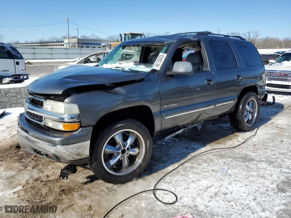 2001 Chevrolet Tahoe LS with VIN 1GNEK13T11J215580, listed as a Copart auction lot 46130435 with 214,436 mi miles and Non Repairable. Bid and sale history available at carsss.com. Image 1.