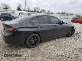 2020 BMW 3 Series 330i xDrive with VIN 3MW5R7J01L8B21498, listed as a Copart auction lot 49526285 with 76,575 mi miles and Salvage Title. Bid and sale history available at carsss.com. Image 3.