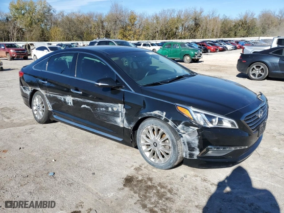 2015 Hyundai Sonata 2.4L Limited with VIN 5NPE34AF9FH066565, listed as a Copart auction lot 81133344 with 79,802 mi miles and Salvage Title. Bid and sale history available at carsss.com. Image 4.