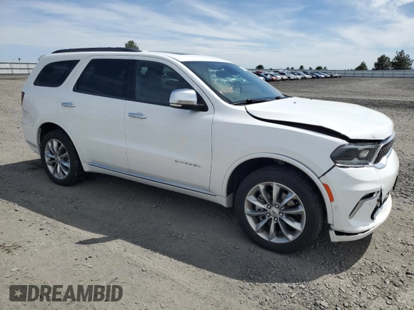 2022 Dodge Durango Citadel с VIN 1C4SDJETXNC193558, выставлен на аукционе Copart как лот 56224965 с пробегом 29 684 миль миль и Списание • Salvage title. История ставок и продаж доступна на DreamBid. Изображение 4.